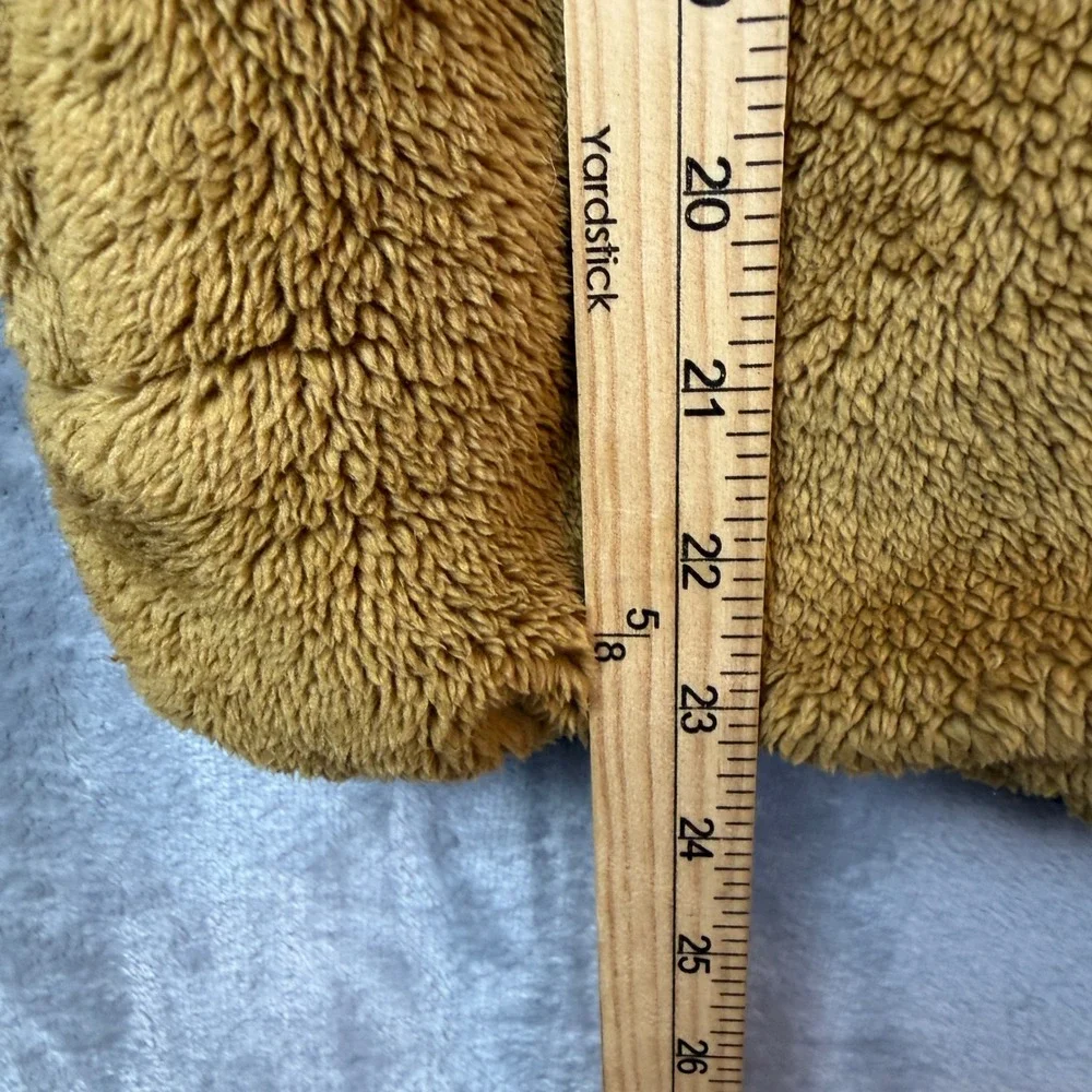Tommy Bahama Fleece Jacket Boys Large 10/12 Tan Sherpa Full Zip Faux Fur Coat